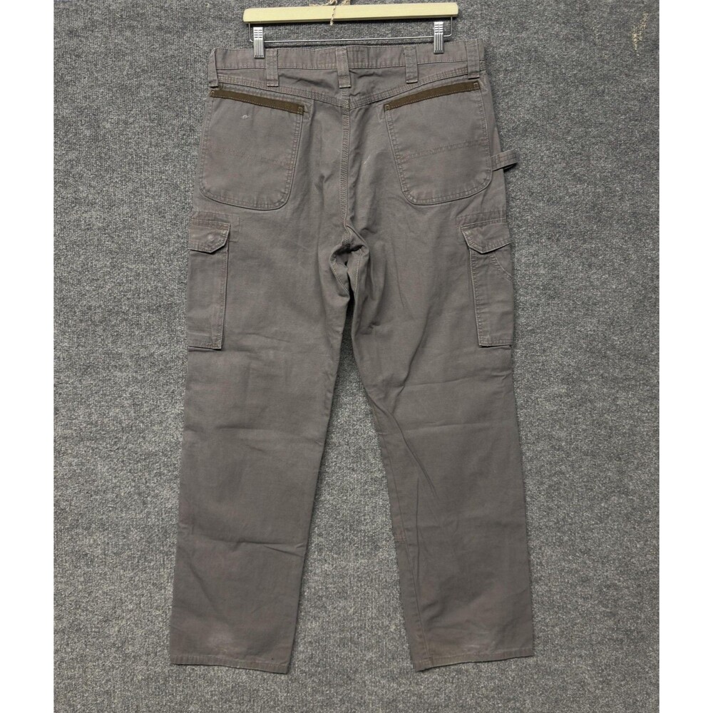 Wrangler Riggs Workwear Cargo Pants Mens 36x34 Gray Utility Workwear Ripstop - Picture 2 of 15